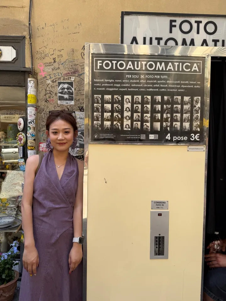 SHEVOV customer look featuring Purple Fit-and-Flare Maxi Dress with Wrap Front